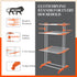 Bathla Mobidry Terra 3 Level Steel Modular Cloth Drying Stand For Home (Orange - Large) Made in India